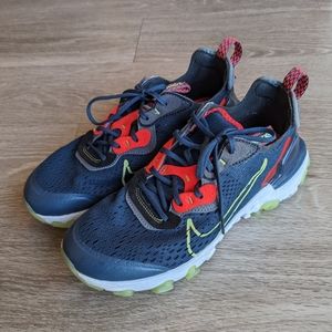 Nike React Vision Big Kids' Shoes Deep Ocean-Limelight-Black sx 5.5Y